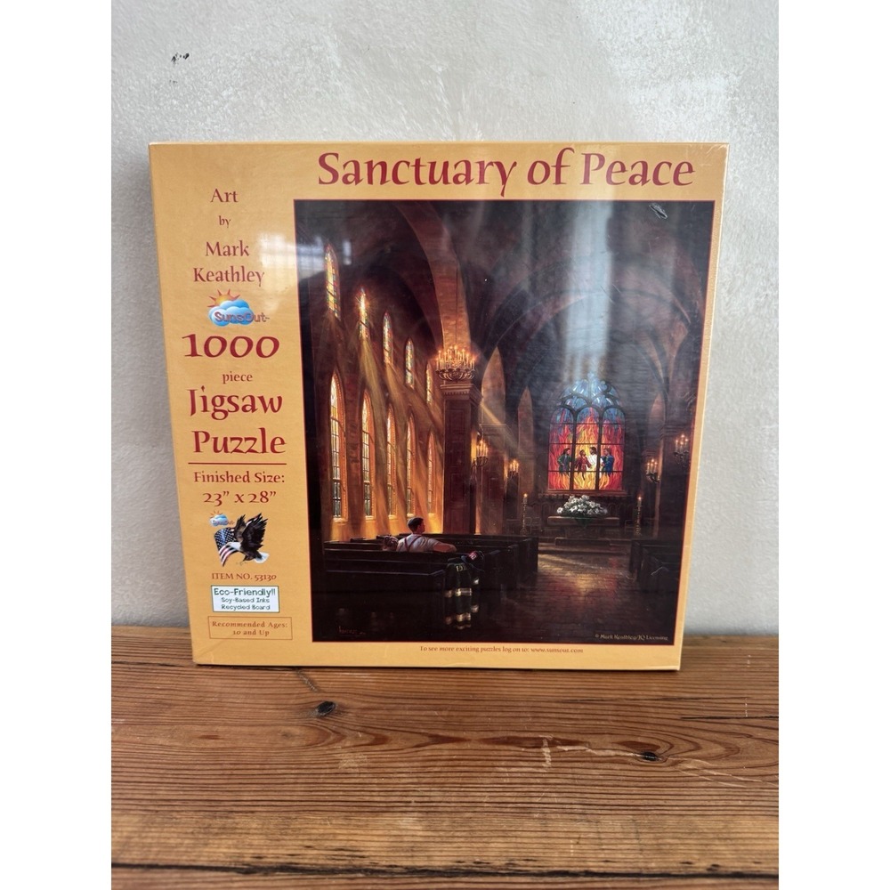 SunsOut Mark Keathley Sanctuary of Peace 1000 Piece Jigsaw Puzzle New Sealed